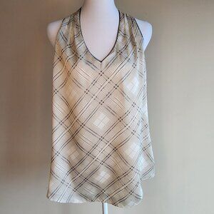 White House Black Market Sleeveless Satin Shell Size M NWT